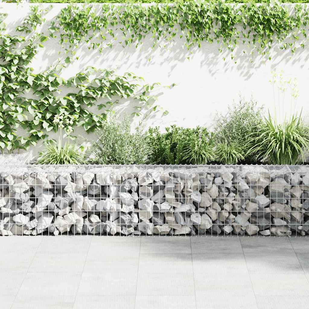 Fence Panels - Gabion Wall with Covers Galvanised Steel S