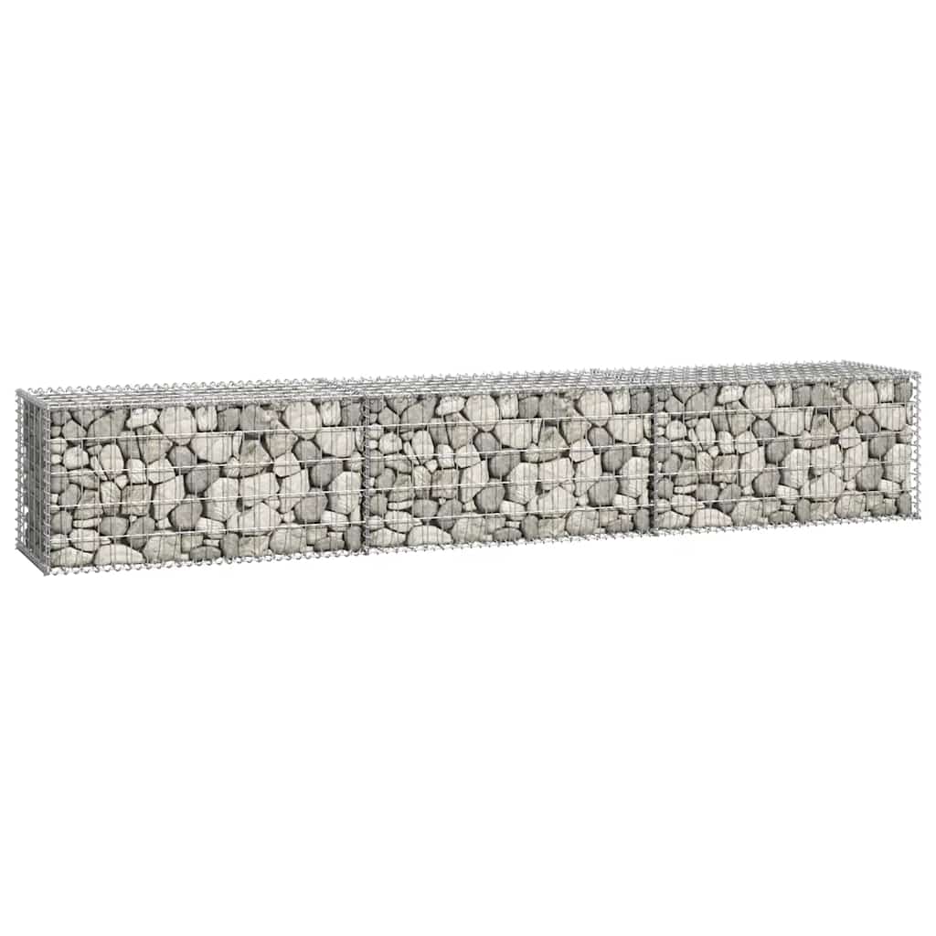 Gabion Wall with Covers Galvanised Steel S | Fence Panels