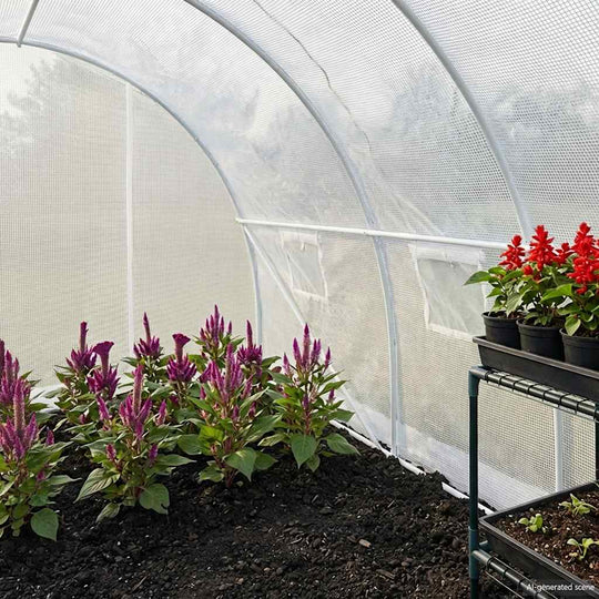 Greenhouse with Steel Foundation - Greenhouses