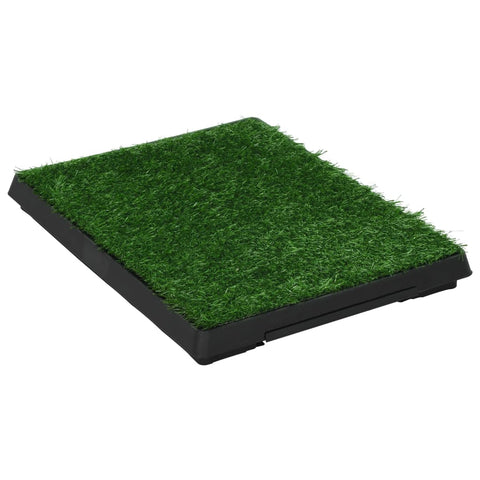 Pet Toilet with Tray and Artificial Turf Green 'WC