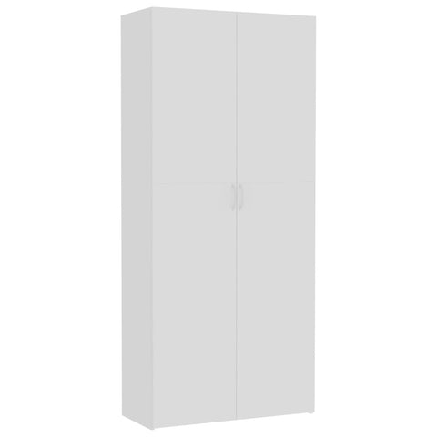 Storage Cabinet White Chipboard