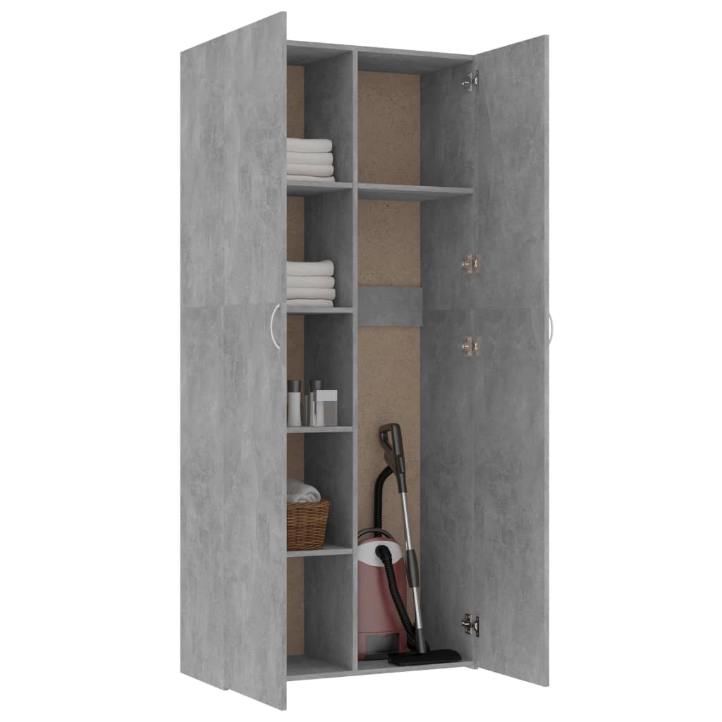 Storage Cabinet Concrete Grey Chipboard