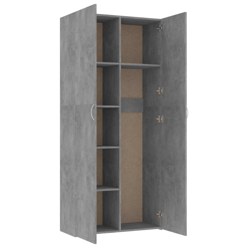 Storage Cabinet Concrete Grey Chipboard