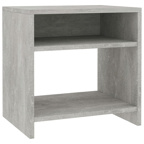 Bedside Cabinet Concrete Grey Chipboard