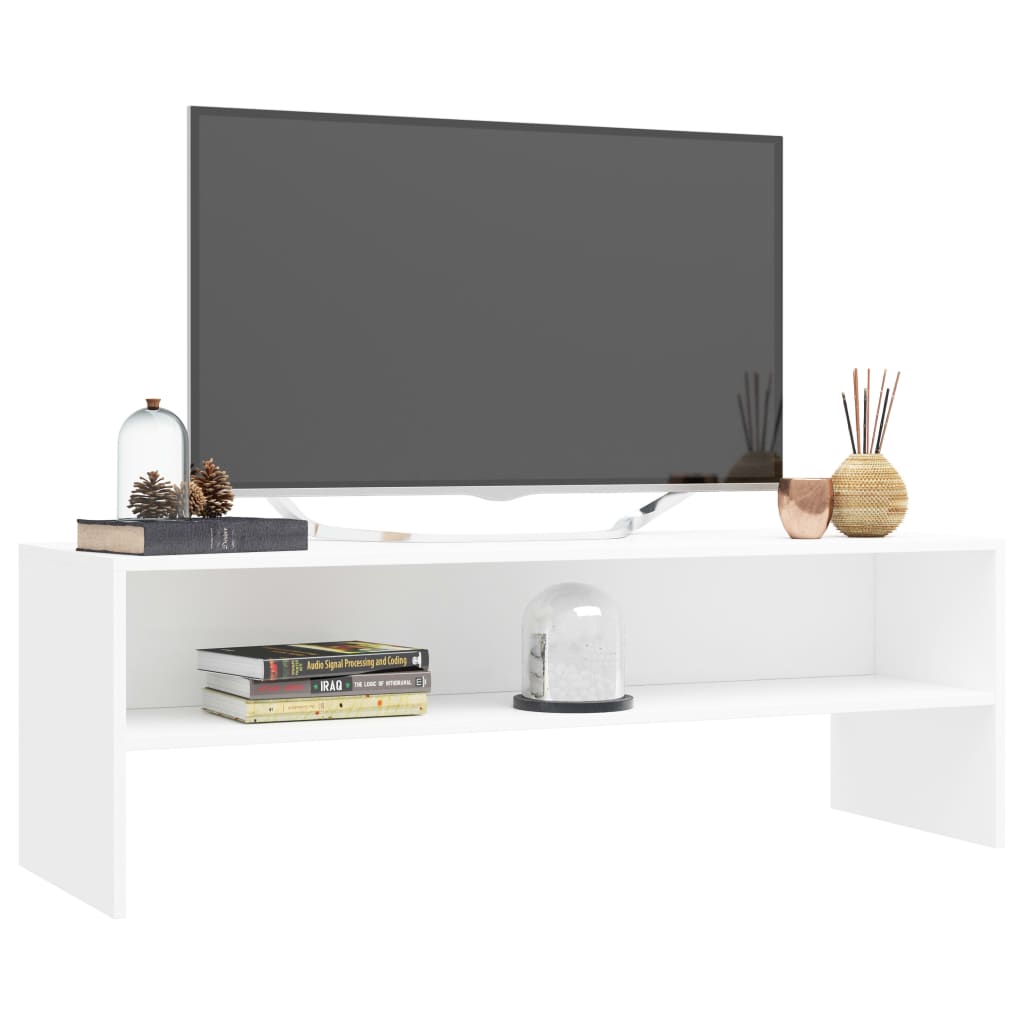 TV Cabinet White Chipboard