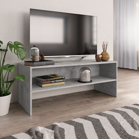 TV Cabinet  Concrete Grey Chipboard