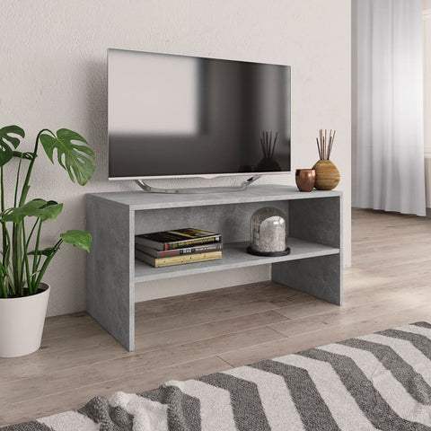 TV Cabinet  Concrete  Grey Chipboard
