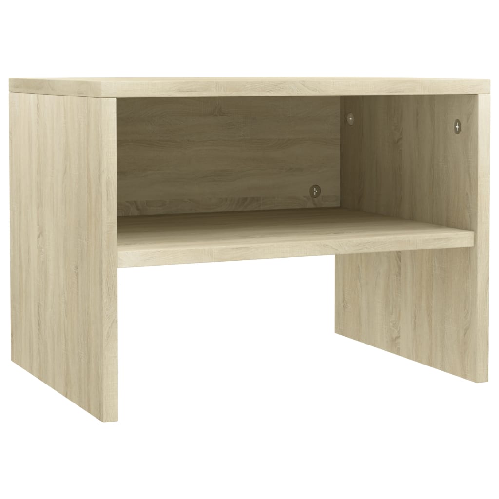 Bedside Cabinets 2  pcs Sonoma Oak Chipboard