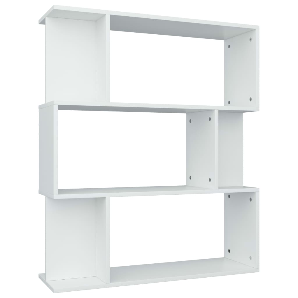 Book Cabinet/Room Divider White Chipboard