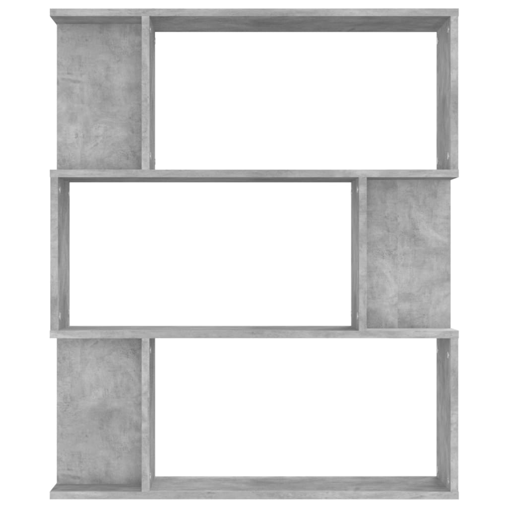 Book Cabinet/Room Divider Concrete Grey Chipboard