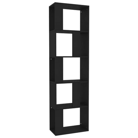 Book Cabinet/Room  Divider Black  Chipboard