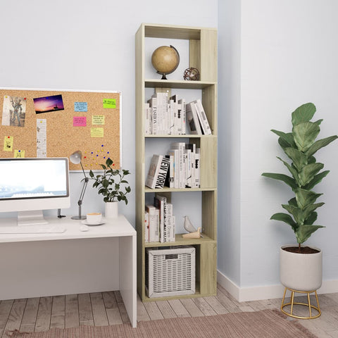 Book Cabinet/Room Divider  Sonoma Oak Chipboard