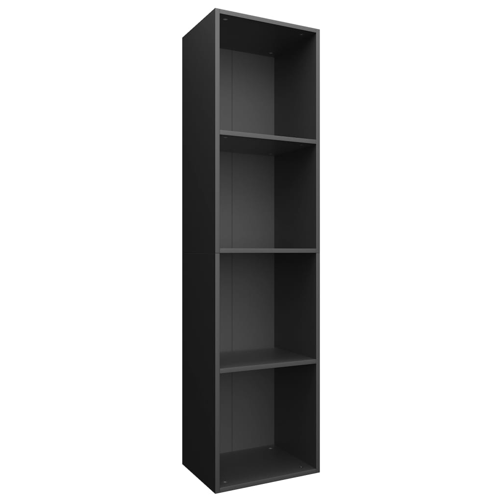 Book Cabinet/TV Cabinet  Black Chipboard