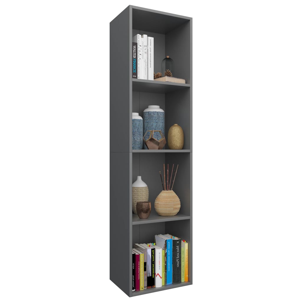 Book Cabinet/TV Cabinet  Grey Chipboard