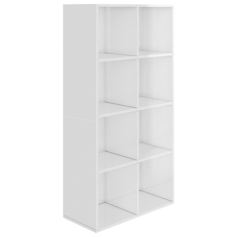 Book Cabinet/Sideboard High Gloss White Chipboard