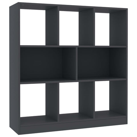 Book Cabinet Grey Chipboard
