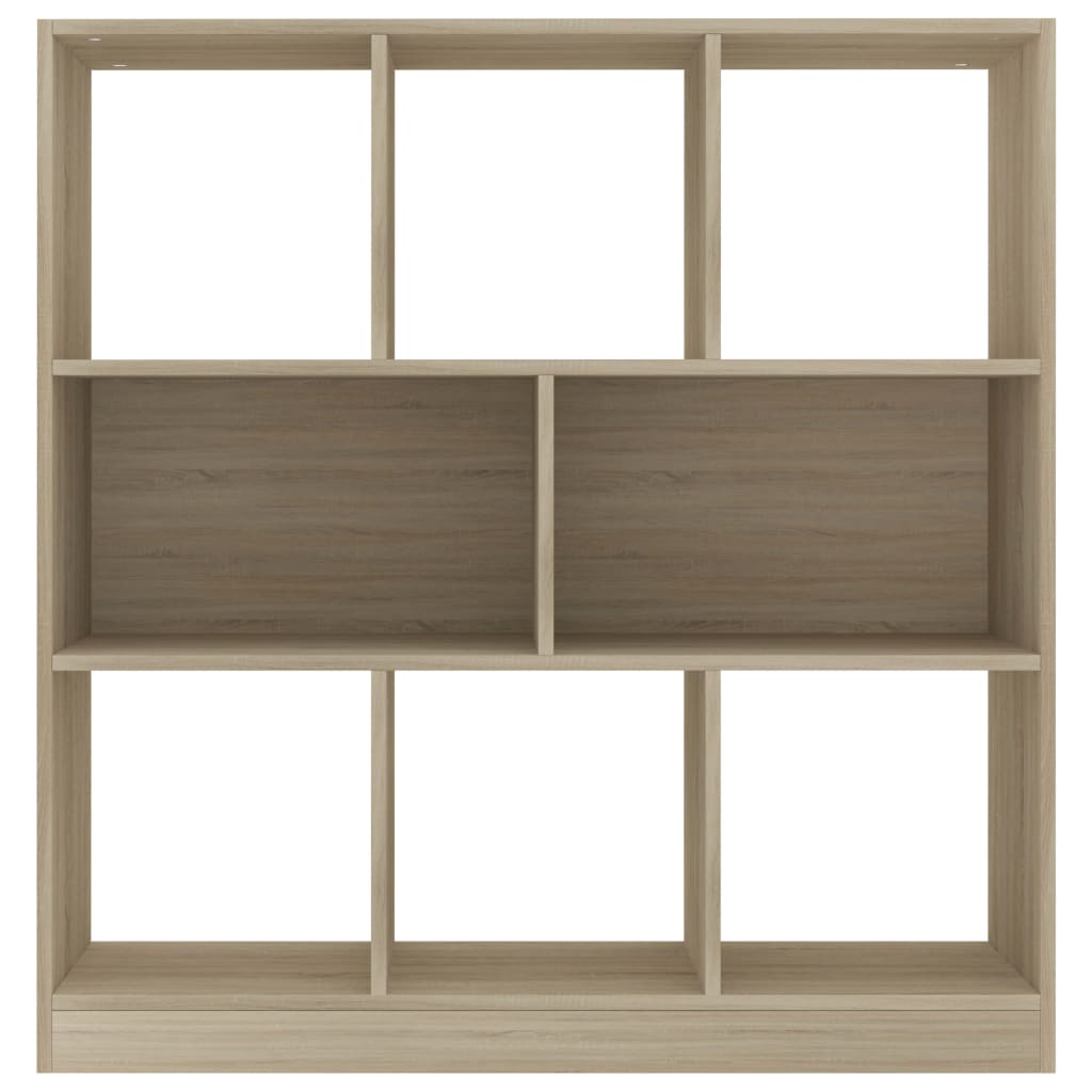 Chipboard Book Cabinet Sonoma Oak Storage Bookshelf Organizer