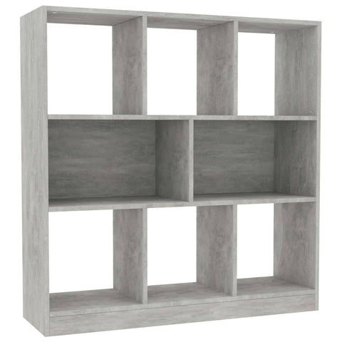 Book Cabinet Concrete Grey Chipboard