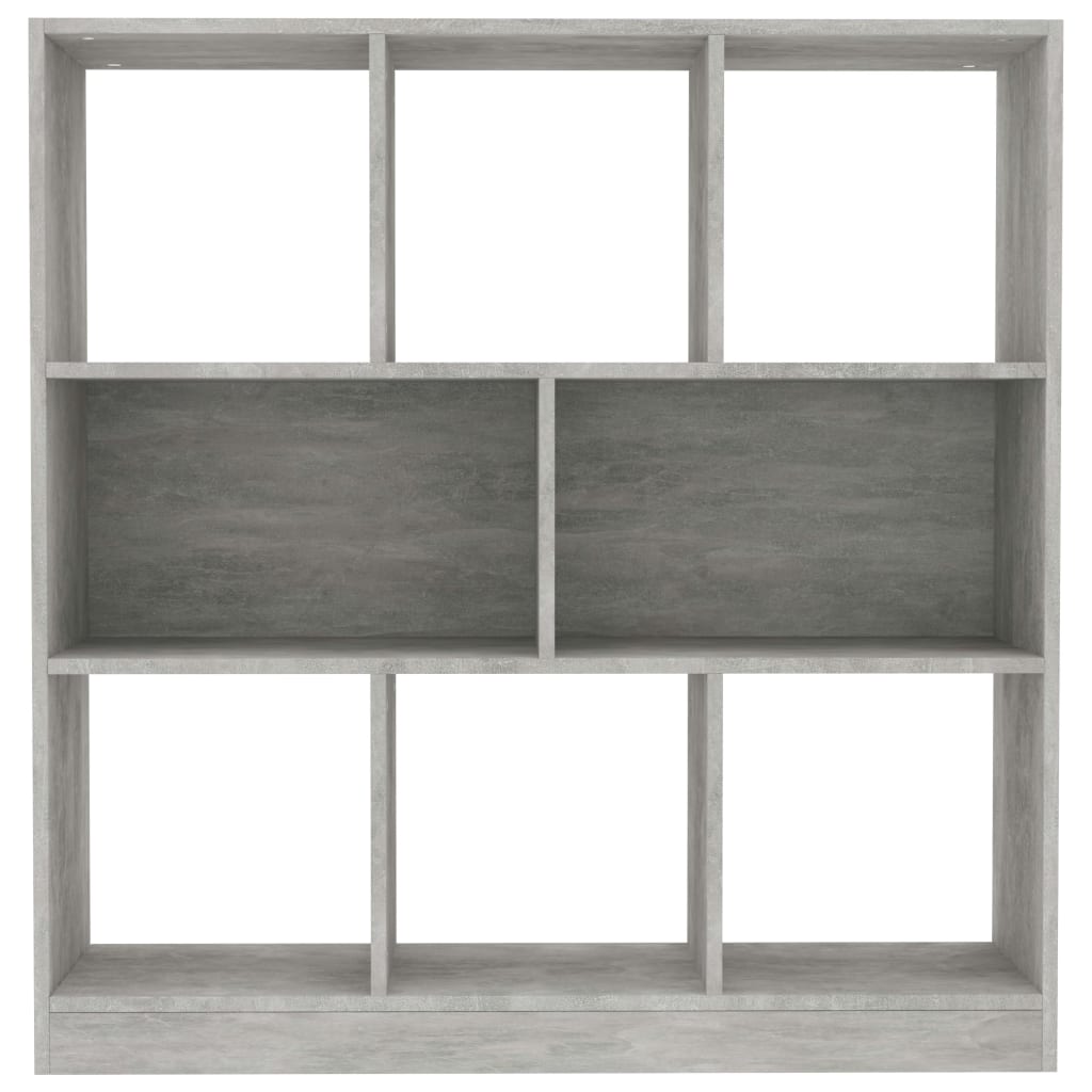 Book Cabinet Concrete Grey Chipboard