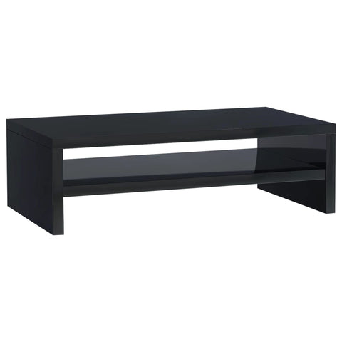 Monitor Stand High Gloss Black Chipboard