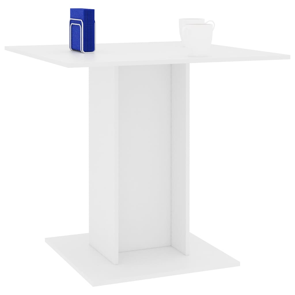 Dining Table White Chipboard