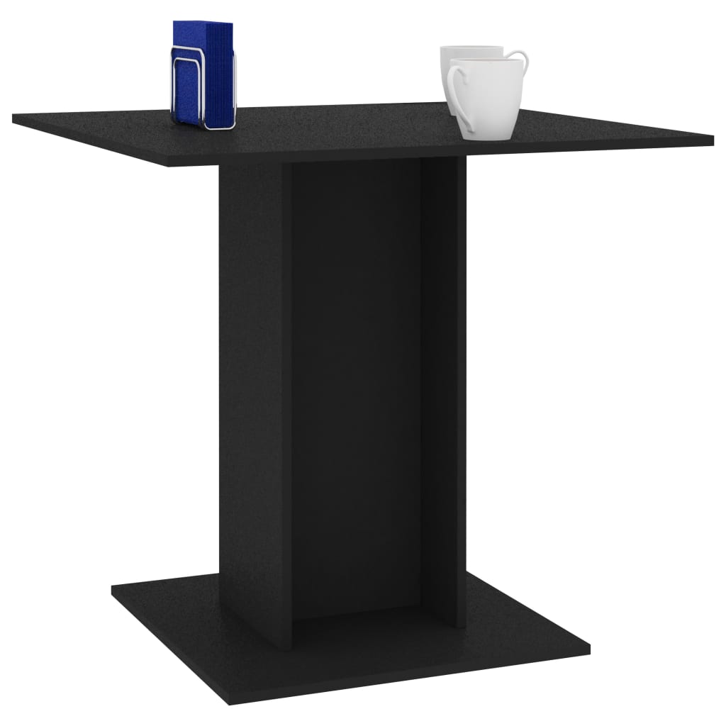 Dining Table Black Chipboard