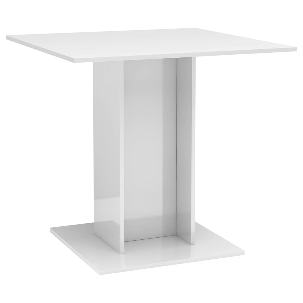 Dining Table High Gloss White  Chipboard