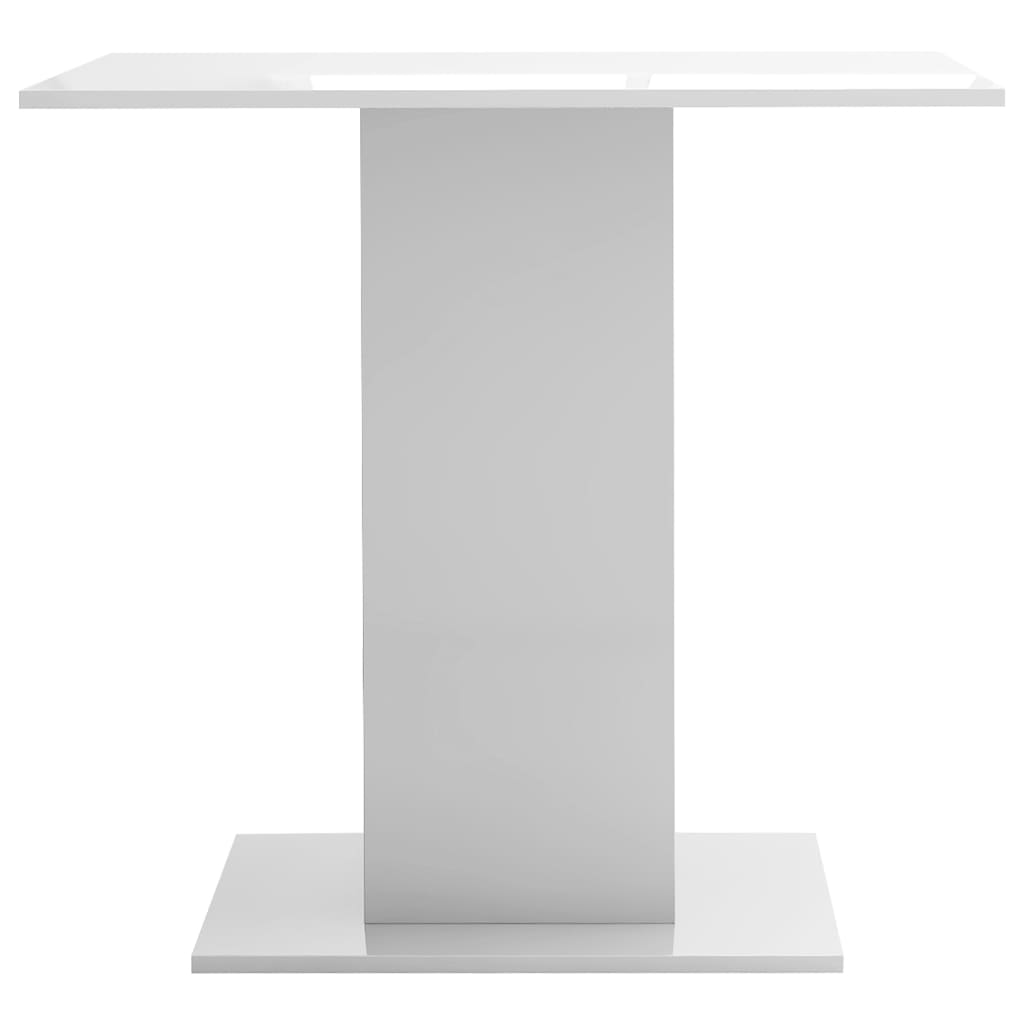 Dining Table High Gloss White  Chipboard