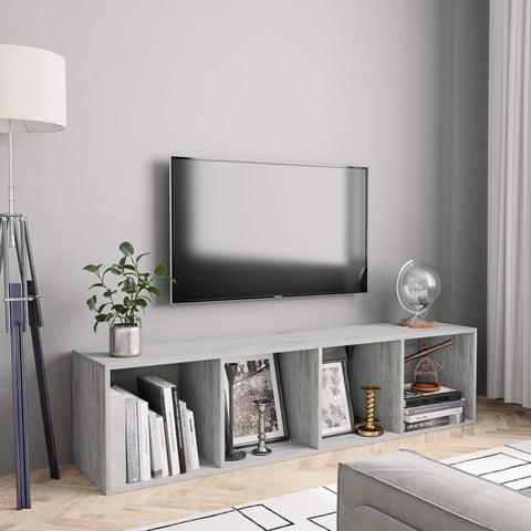 Book Cabinet/TV Cabinet Concrete Grey
