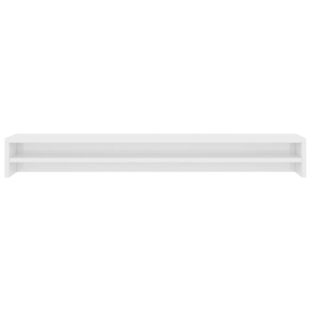 Monitor Stand - High Gloss White Chipboard