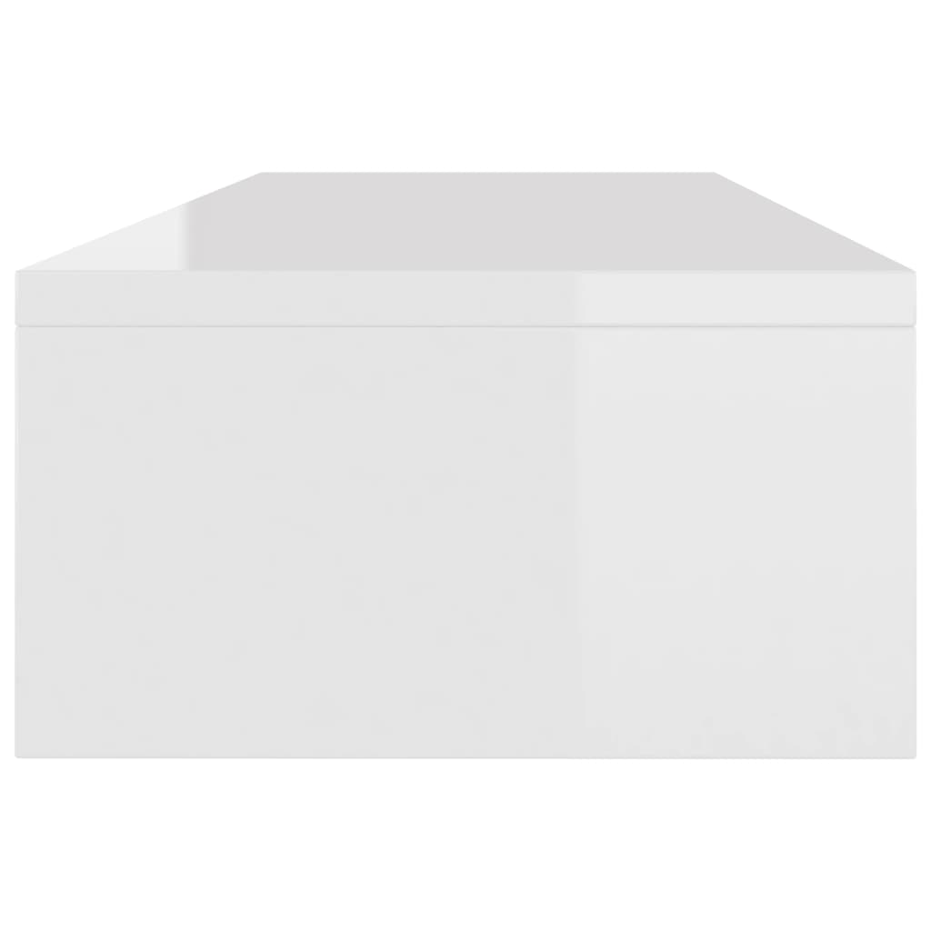 Monitor Stand - High Gloss White Chipboard