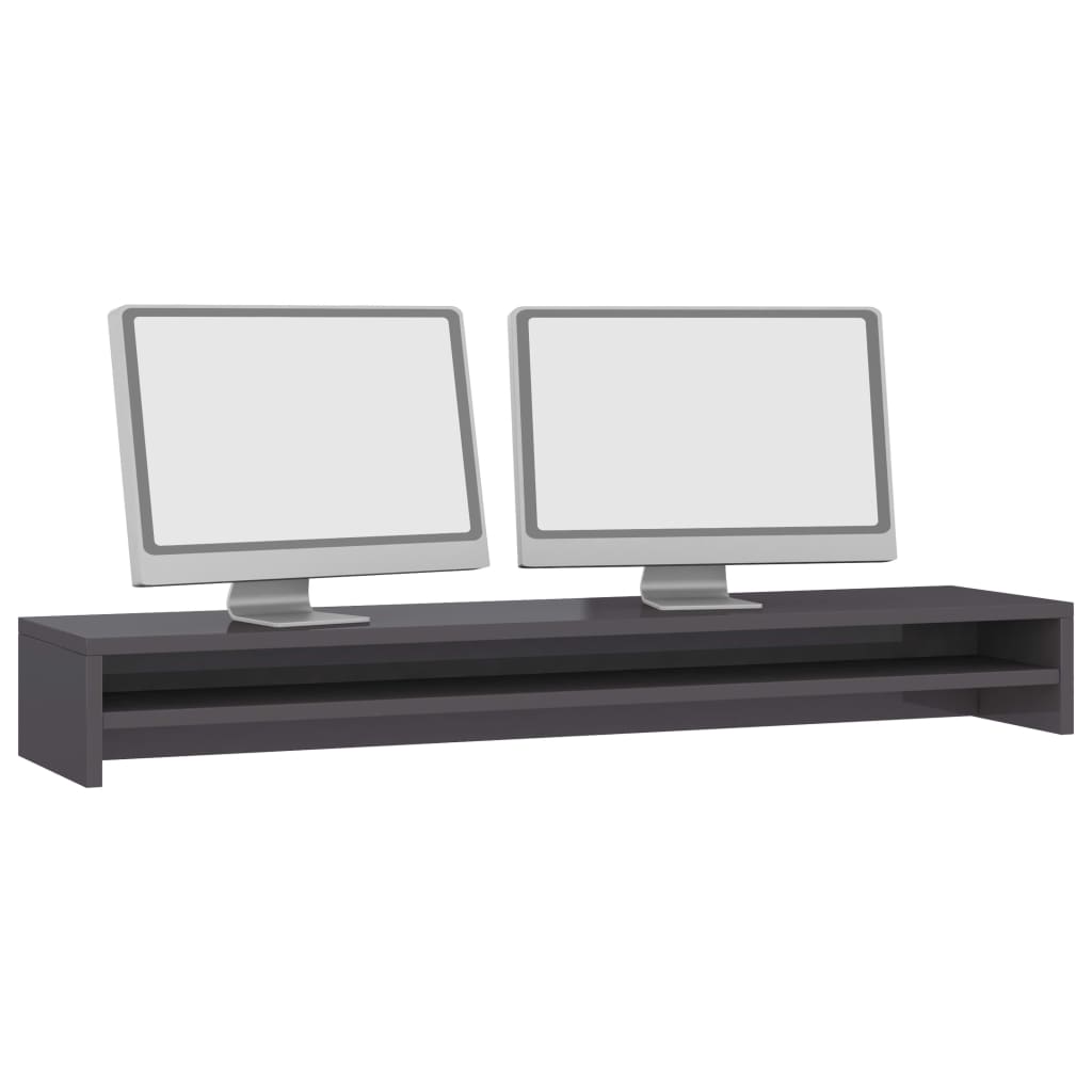 Monitor Stand High Gloss Grey  Chipboard