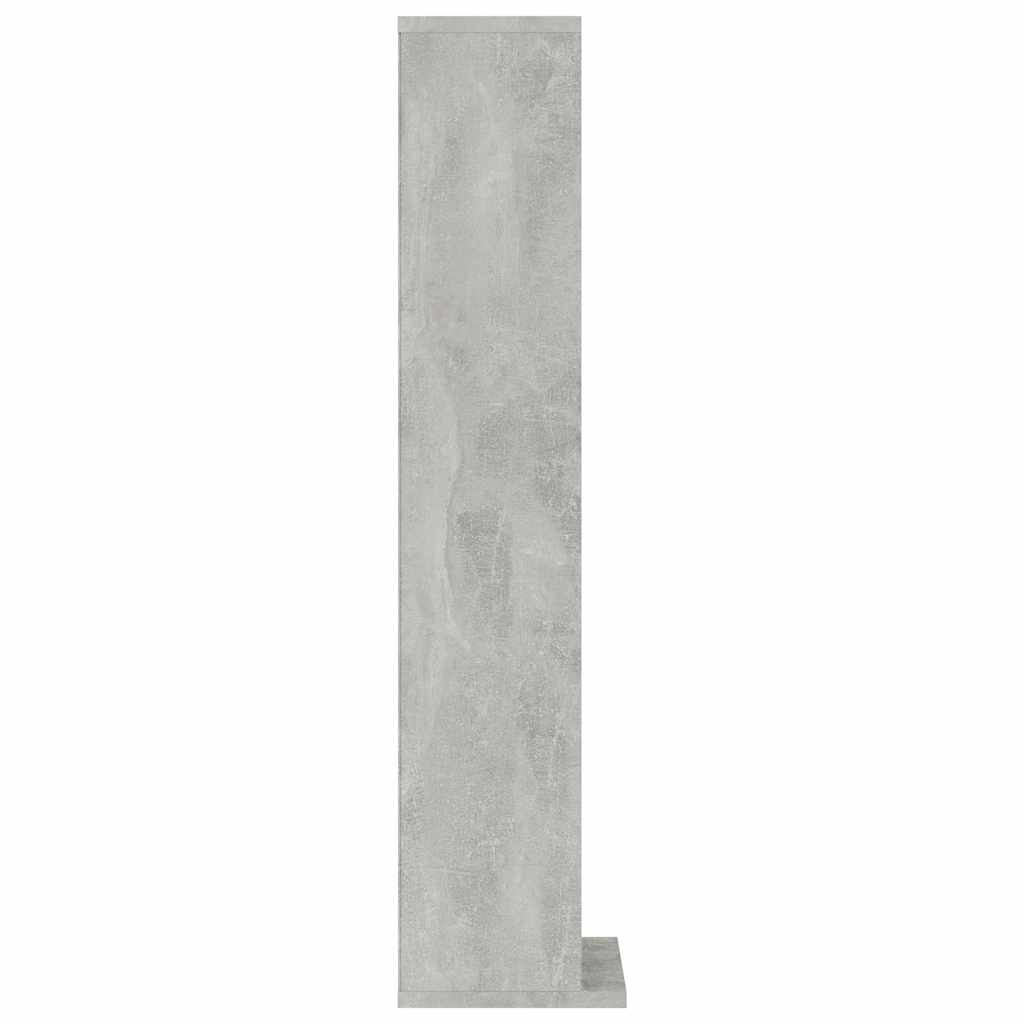CD Storage Cabinet Concrete Grey Chipboard Media Organizer