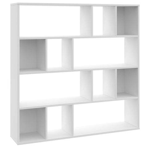 Room Divider/Book Cabinet White Chipboard