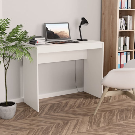 Desk White Chipboard - Office Desks
