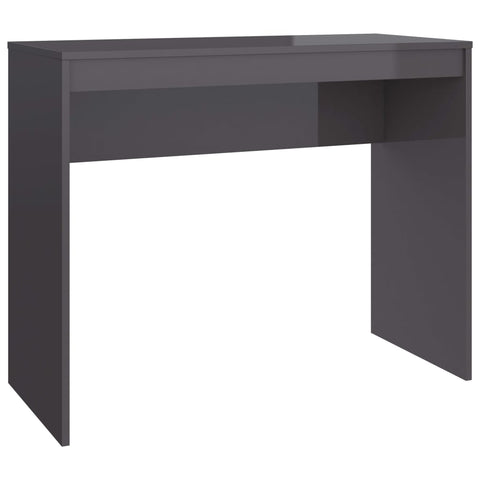 Desk High Gloss Grey Chipboard