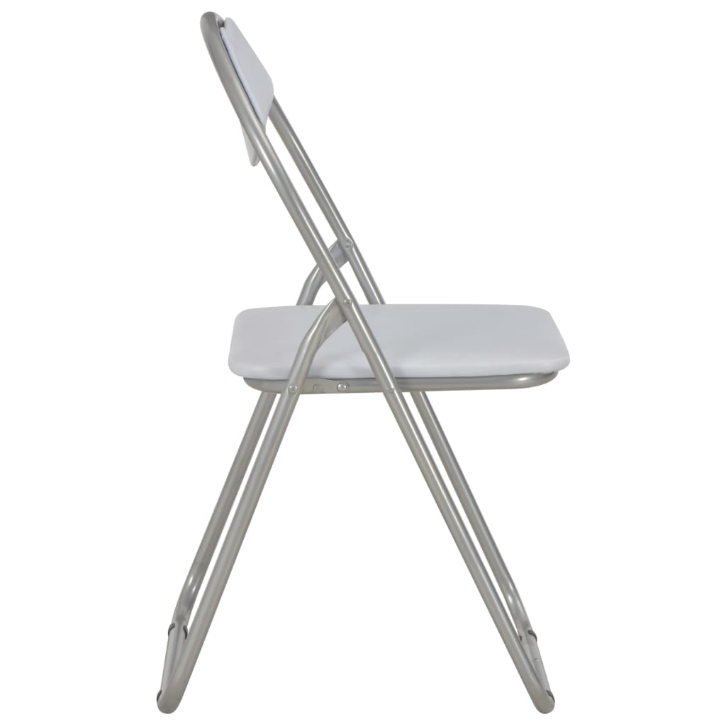 Folding Dining Chairs 2 pcs White