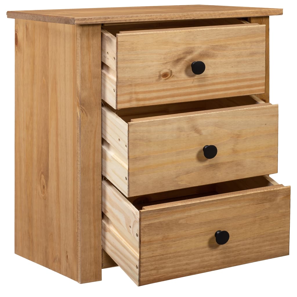 Pine Wood Bedside Table 3 Drawers | Simpledeals