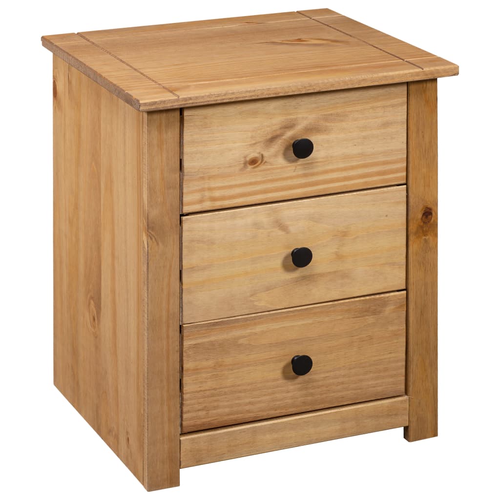 Pine Wood Bedside Table 3 Drawers | Simpledeals