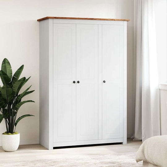 3-Door Wardrobe White Pine Panama Range