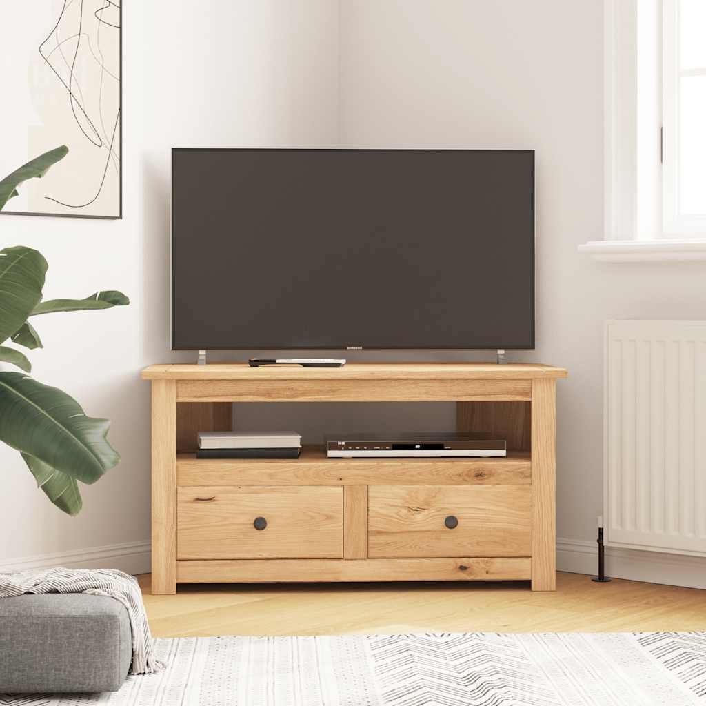 Corner Tv Cabinet Solid Pine 93x49x49cm