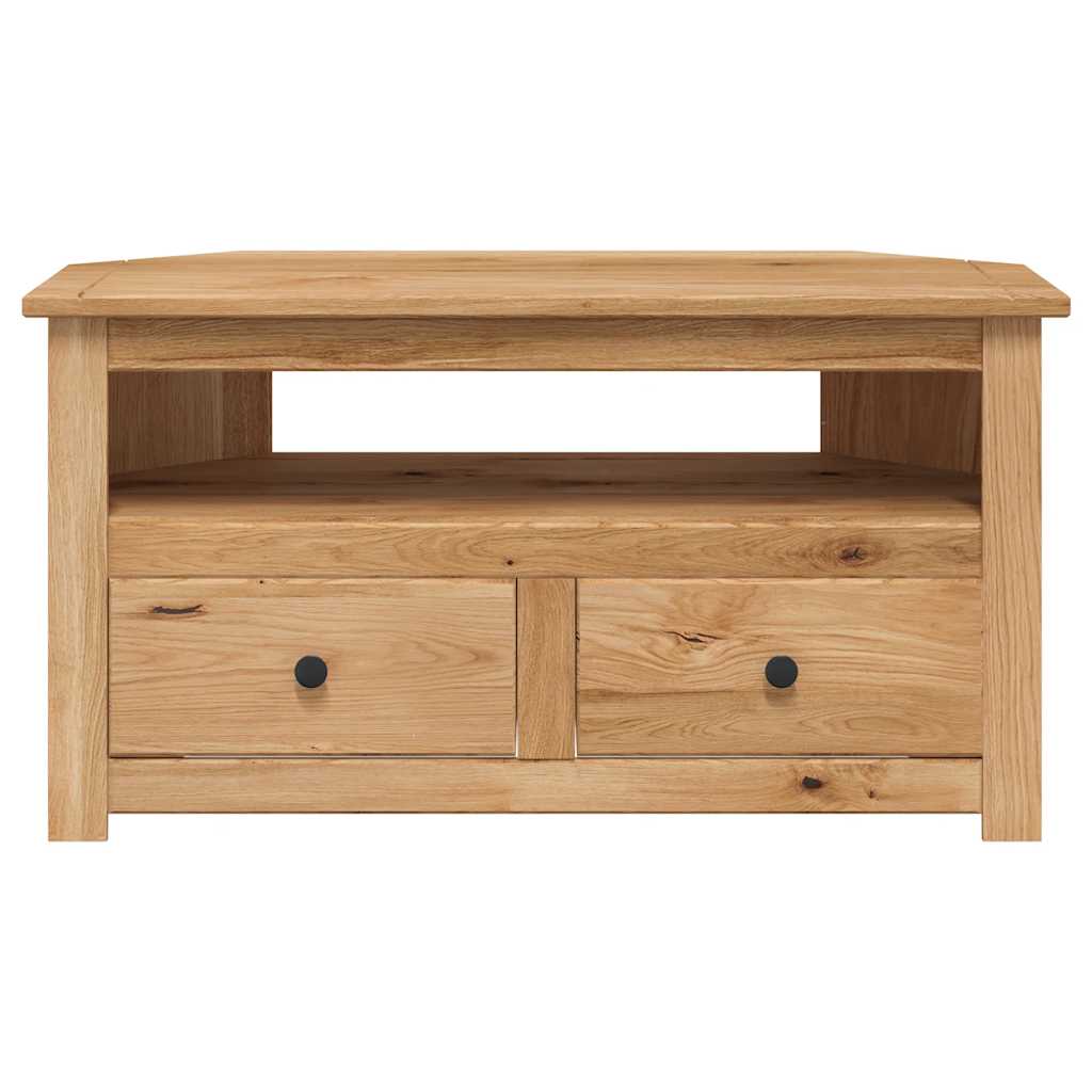 Corner Tv Cabinet Solid Pine 93x49x49cm