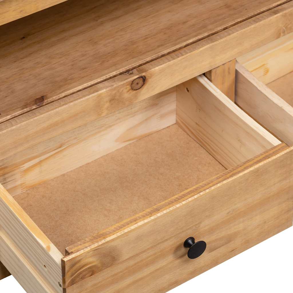 Corner Tv Cabinet Solid Pine 93x49x49cm
