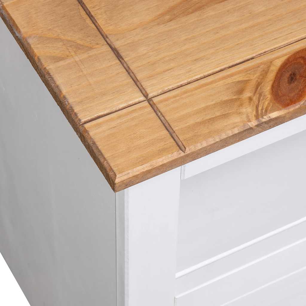 Corner Tv Cabinet White Wood 93x49x49cm