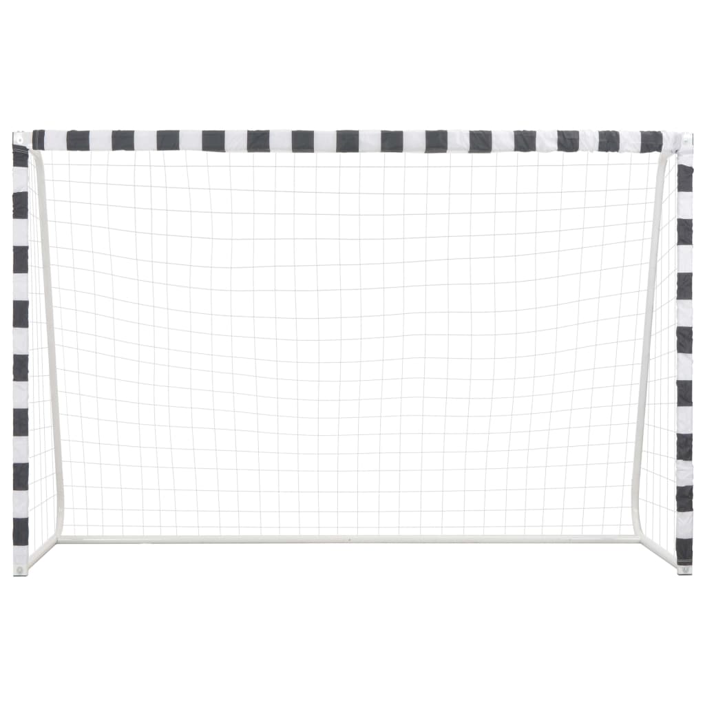 Soccer Goal Metal Black and White