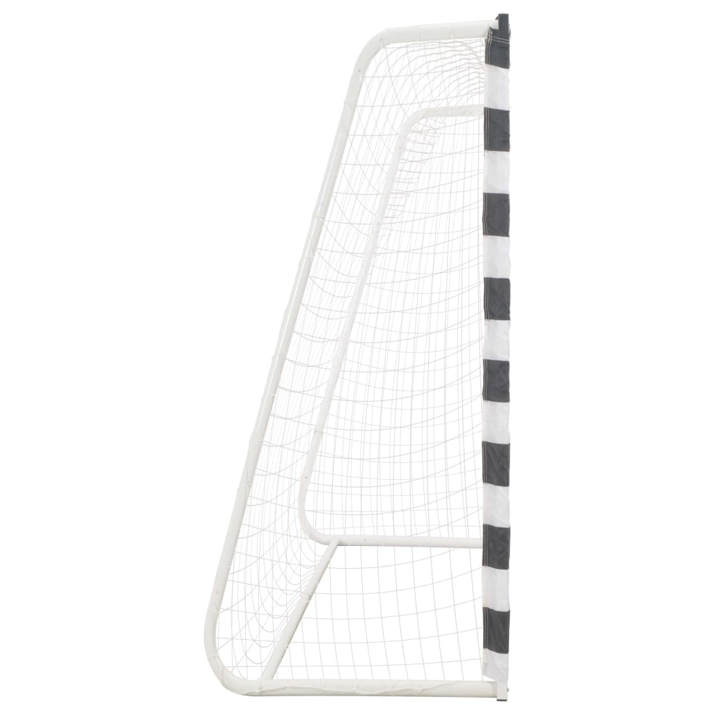 Soccer Goal Metal Black and White