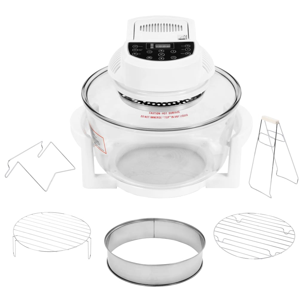 Halogen Convection Oven with Extension Ring and Digital Timer