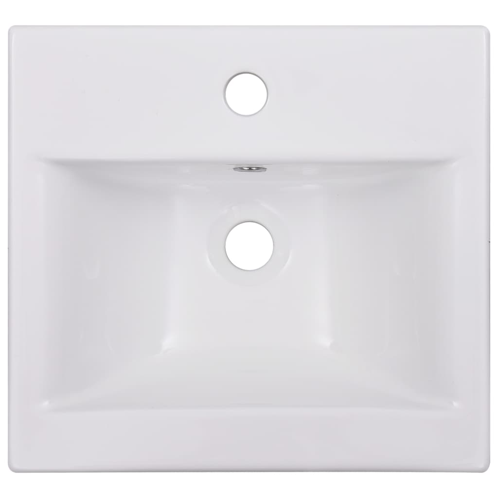 Built-In Bathroom Basin Ceramic White