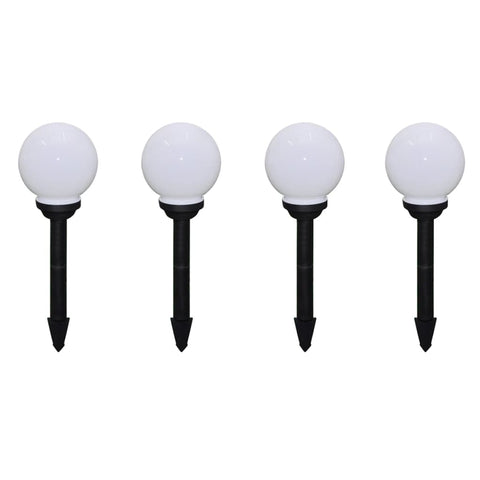 Outdoor Pathway Lamps 8 pcs LED 15 cm with Ground Spike