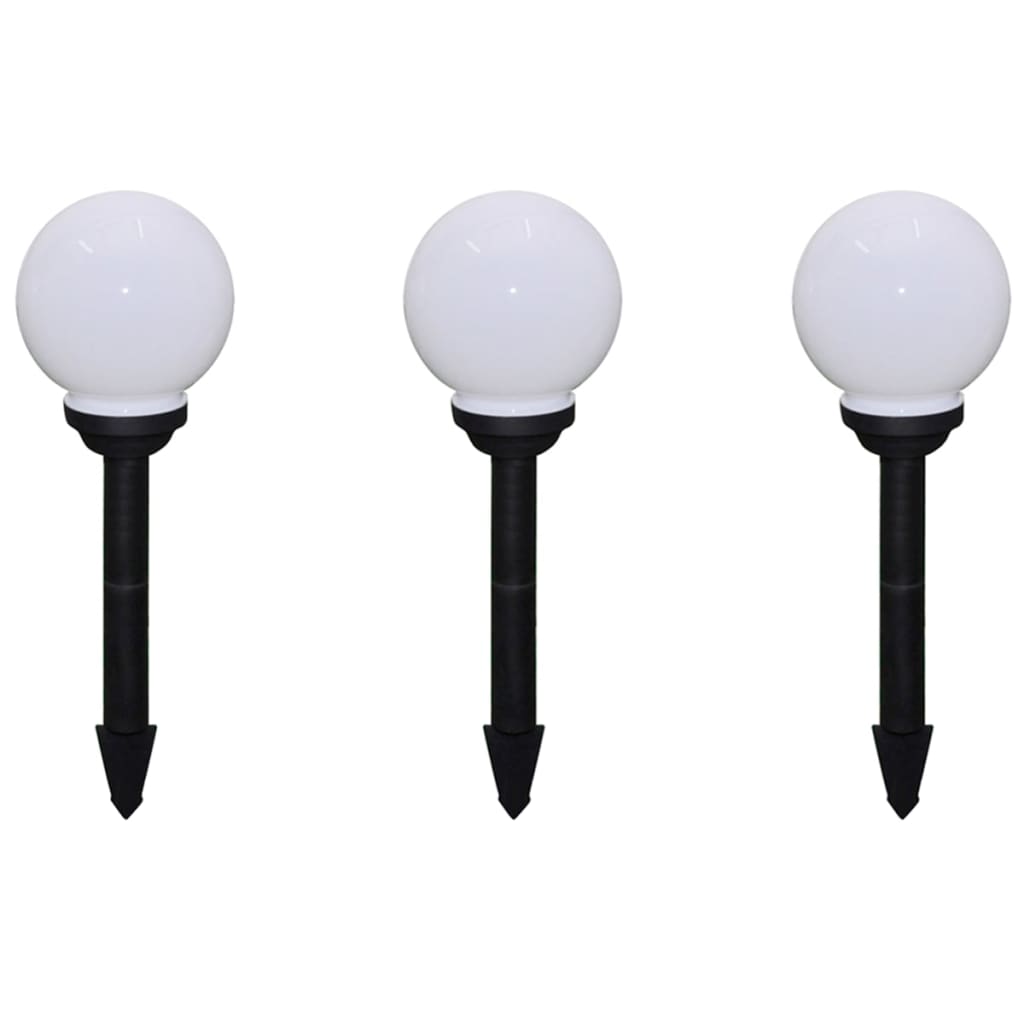 Outdoor Pathway Lamps 6 pcs LED 20 cm with Ground Spike